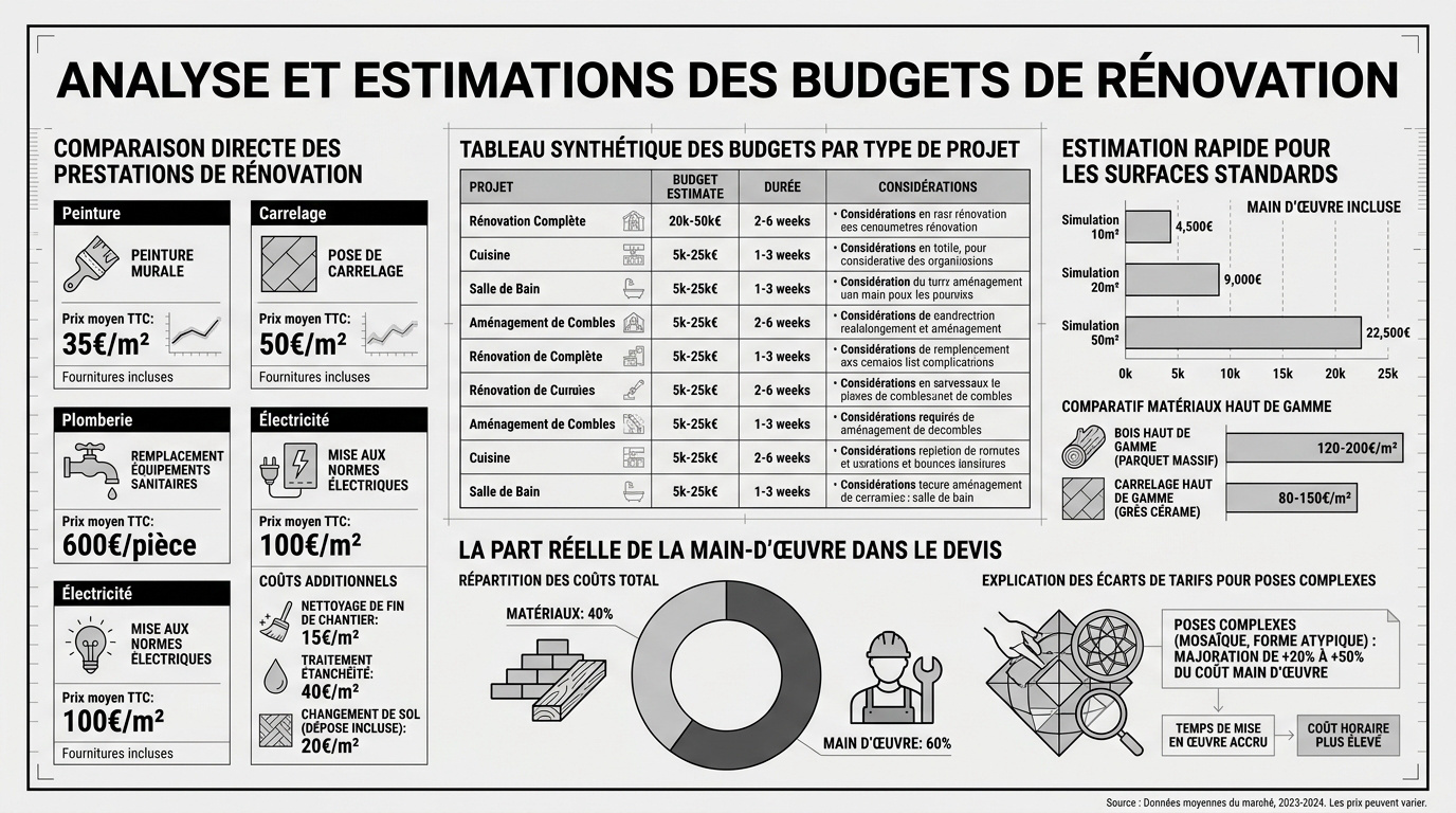 Analyse des budgets pour la rénovation de terrasse en 2026